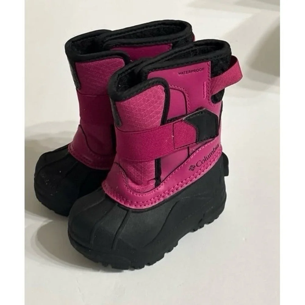 Columbia Pink & Black Snow Boots (size 6 toddler)